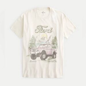 Hollister Ford Bronco Cream Graphic Tee